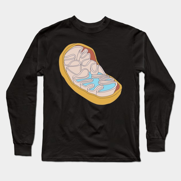 Mitochondria - Chemistry Graphic - Membrane Cell Long Sleeve T-Shirt by DeWinnes